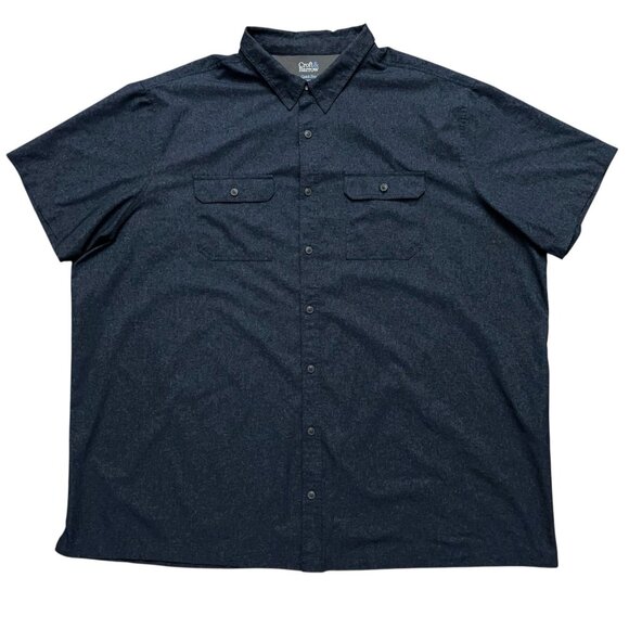 Croft & Barrow Shirt Mens 3XB Quick-Dry Short Sleeve Vented Fishing Outdoor Blue - Picture 1 of 4